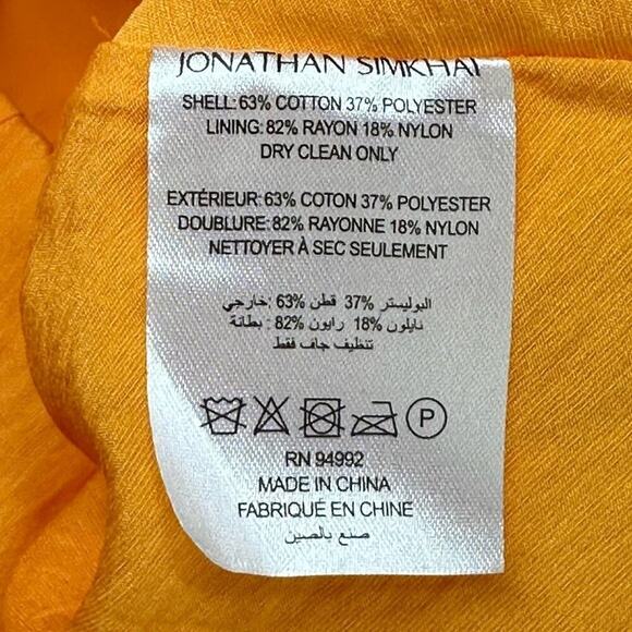 NWT | Jonathan Sinkhai | Aulora Cutout Poplin Mini Dress | Zinnia | Medium - Picture 15 of 16